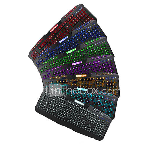 Precise High speed Ergonomic Design Super Dazzle LED Gaming Wired USB Keyboard