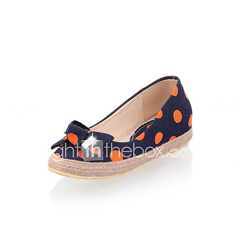 Denim Womens Flat Heel with Polka Dot Shoes(More Colors)