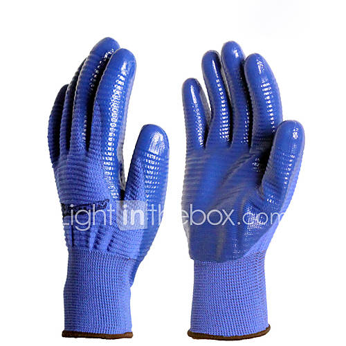 Blue Anti skidding Outdoor Winter Full Finger Gloves