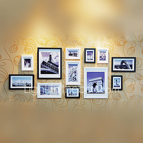 Modern Style Photo Wall Frame Collection   Set of 12