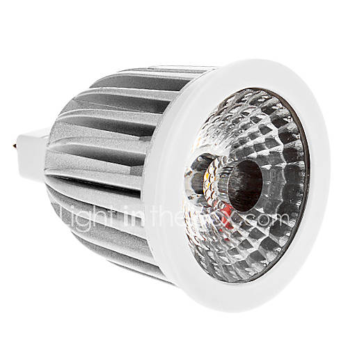 MR16 GU5.3 7W Sharp COB 500LM 3000K Anti glare CRI83 Warm White Light LED Spot Bulb (AC/DC 12V)