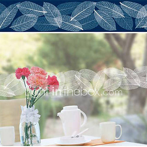 Country Fancy Leaves Lace Window Stickers