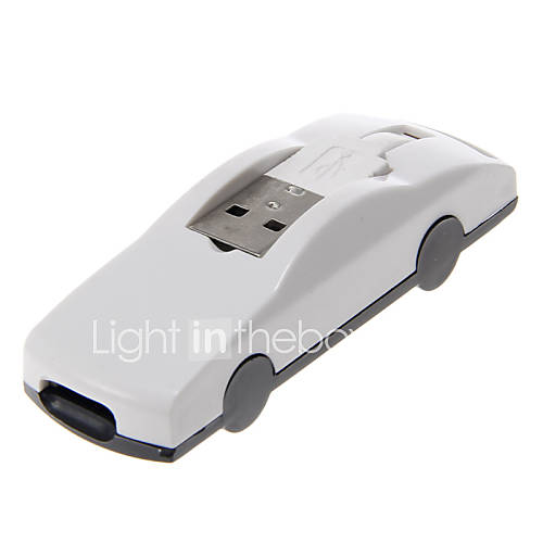 4 in 1 USB 2.0 Car Shaped Multi Card Reader (WhiteBlack)