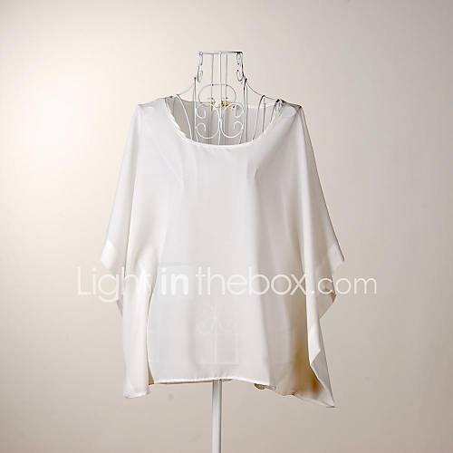 Womens Batwing Sleeves Chiffon Loose T Shirt