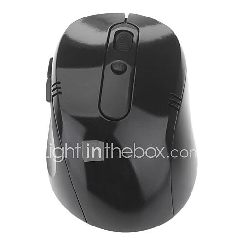 Fashion 2.4G Wireless High frequency Mouse Black