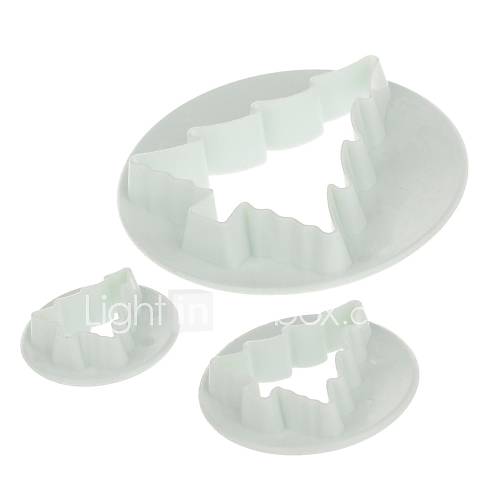 3 Piece DIY Christmas Tree Cookies Cutter