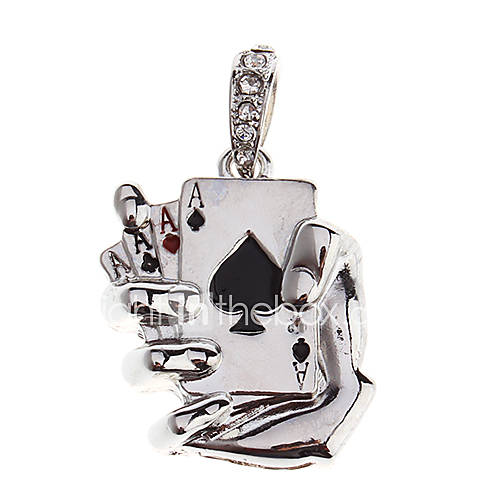 Poker Feature Metal USB Flash Drive 4G