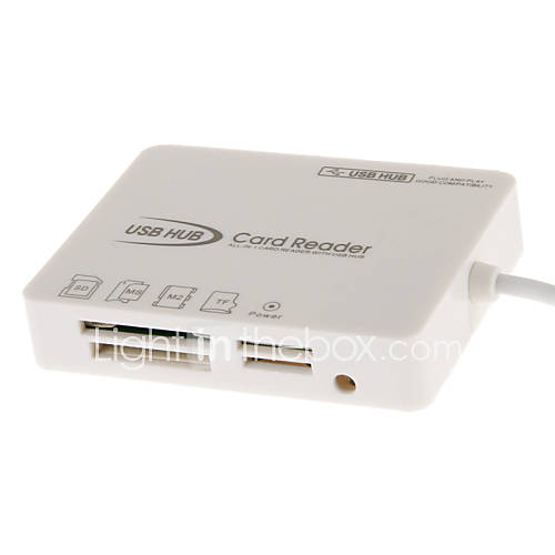 HY 617 All in one USB 2.0 Memory Card Reader (White)