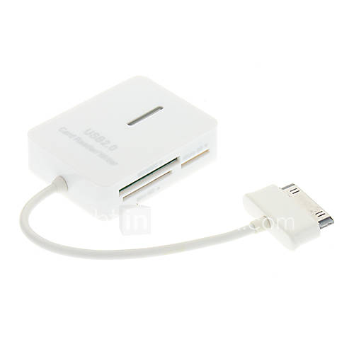 5 in one USB 2.0 OTG Memory Card Reader and Writer for Samsung Galaxy Tab (White)