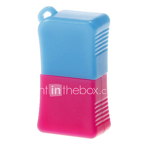 Mini USB Memory Card Reader (PinkBlue)