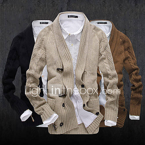 Mens Hot Selling Knitted Medium Style Cardigan