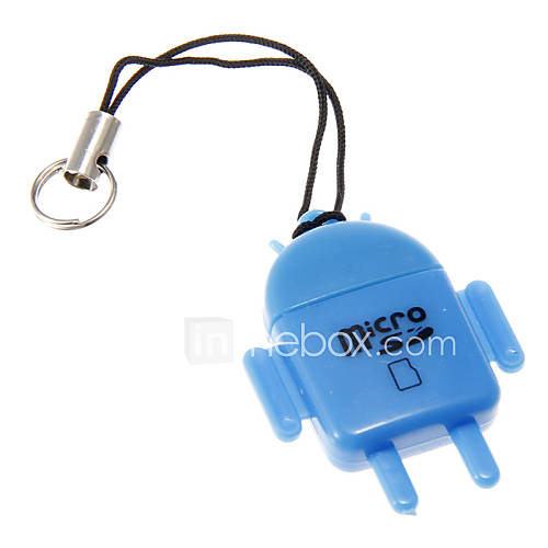 Mini Universal Memory Card Reader (Yellow/Blue)