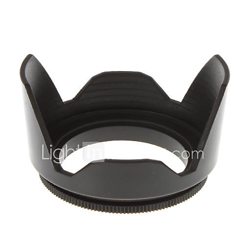 58mm Universal Lens Hood for Camera (Black)