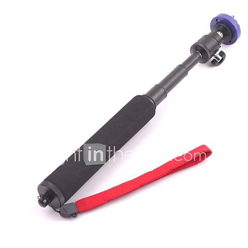 New Retractable Handheld Pole Monopod with Blue Plastic Mount for GoPro Hero 2 3 3