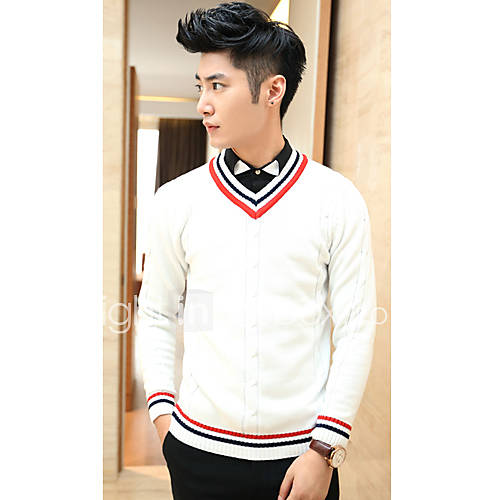 Mens Fashion Long Sleeve Knitted Sweater