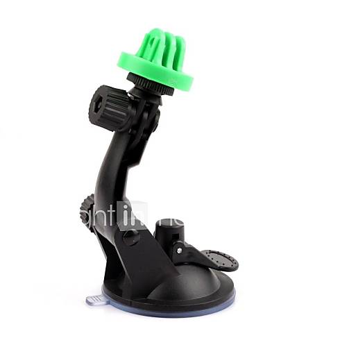 New Plastic Camera Stand Holder with Suction Cup for GoPro HD Hero 2 3 3 Black Green