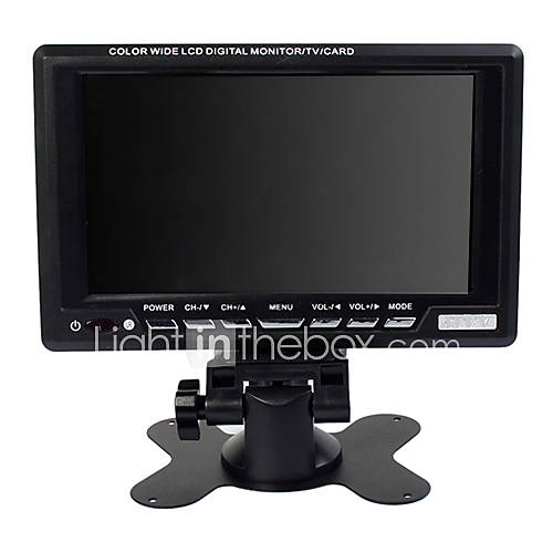7.8 TFT LCD Digital Car Desktop Monitor VGA TV AV SD