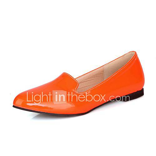 Patent Leather Flat Heel Comfort Flats Shoes (More Colors)