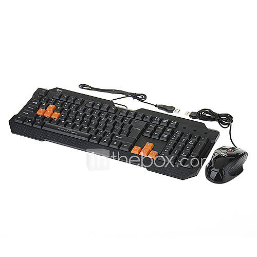 JEWAY JK 8101 Wired USB Professional Gaming Keyboard Mouse Set