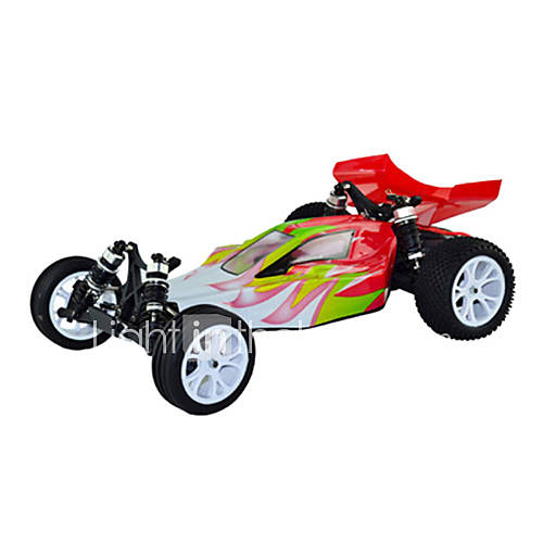 1/10 Scale 2WD Electric Brushed RC Buggy (Red White)