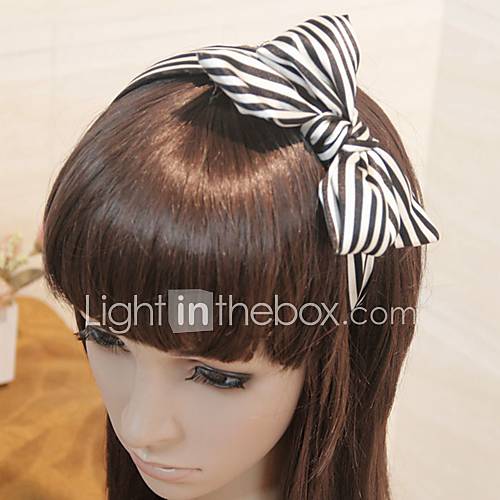 Womens Fashion Stripe Bow Headbands