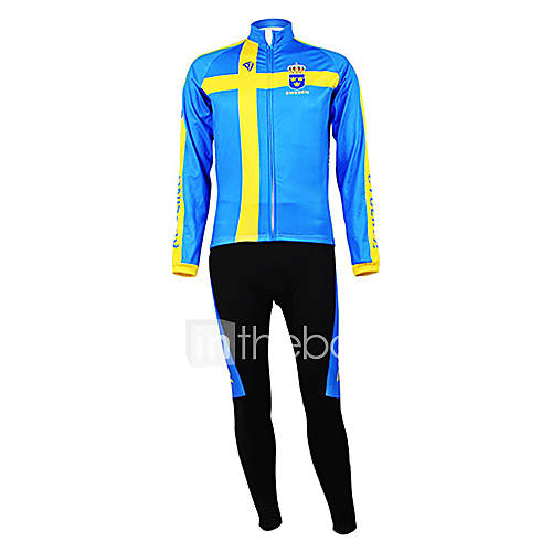 Kooplus   Swedish National Team Cycling Long Sleeve Fleece Suit