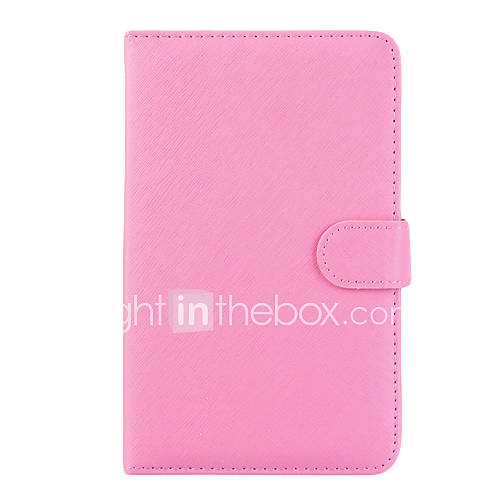 Leather Case with Keyboard Stylus and USB 2.0 for 7 inch Tablet PC   Pink