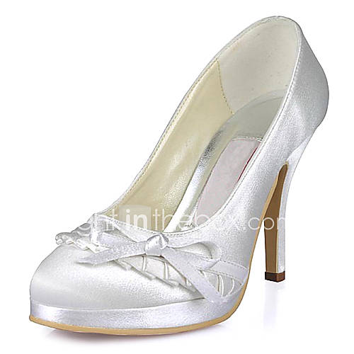 Satin Wedding Womens Stiletto Heel Pumps Heels Shoes(More Colors)