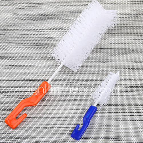 Milk Bottle Cleaning Brush Set of 2, Plastic 9.60.8Random Color