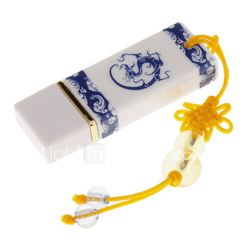 4G Blue and White Porcelain USB Flash Drive