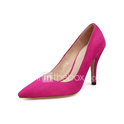 Suede Womens Stiletto Heel Pumps Heels Shoes(More Colors)