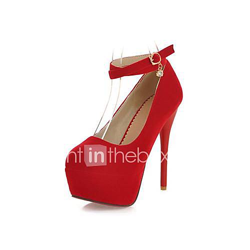 Suede Stiletto Heel Pumps Heels Shoes(More Colors)