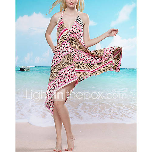 Bohemia Leopard Beach Swim Dress