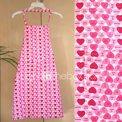 Country Heart Pattern Apron, Canvas W68cm x L76cm