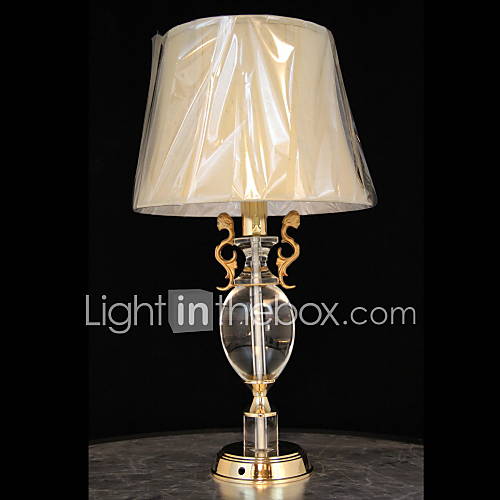 Resplendent Crystal Table Lamp In Vase Design