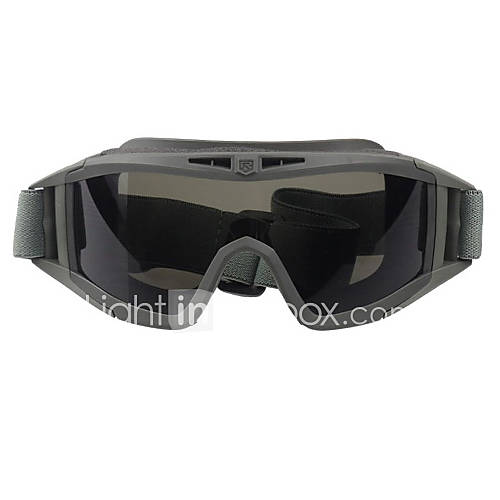 Tactical For 3 Color Outdoor Shooting Protective Goggles