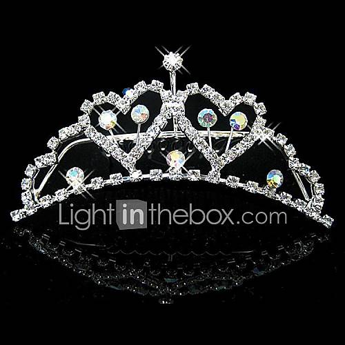 Bridal Wedding Princess Pageant Prom Crystal Tiara Crown Tiaras