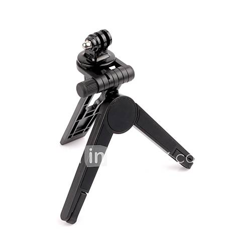 Universal Portable Tripod Stand Holder with Mount for Gopro hero 2 3 Black