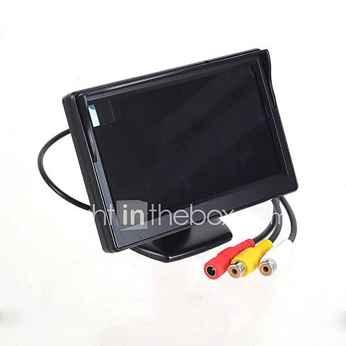 5.0 LED Display Screen Car Rear View Stand Security Monitor   Black (480 x 234 Pixels)