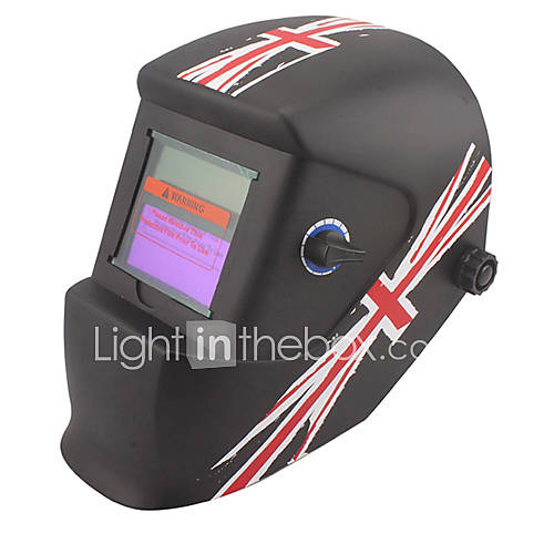 UK Flag Pattern Li Battery Solar Auto Darkening Welding Helmet
