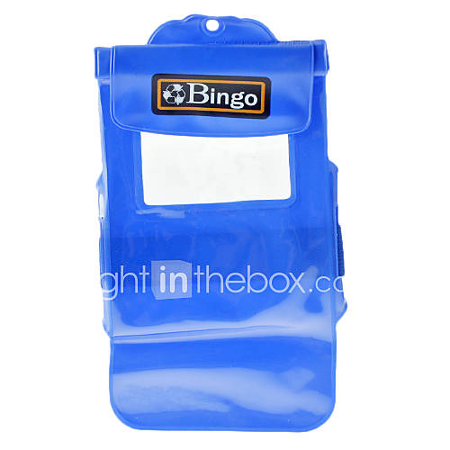 Bingo PVC Blue Big Waterproof Case for 5.5 inch phone or Mini Camera