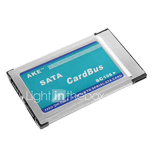 2 Mbps AKE Expresscard to 2 USB 2.0 Ports PCMCIA Cardbus Card