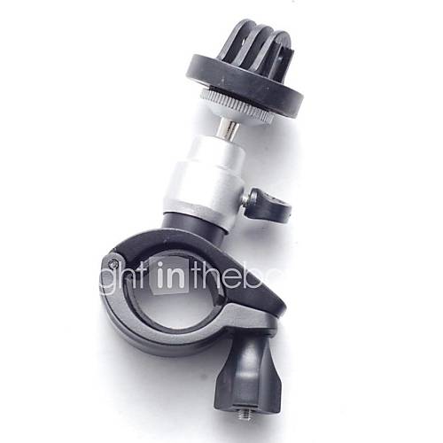 Handlebar Mount Adapter Stainless with Black Plastic Mount Tripod Adapter for Gopro Hero 3 /2 /1