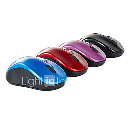 2.4G Wireless Dpi switched Optical Precise Mouse with Batteries (Assorted Colors)