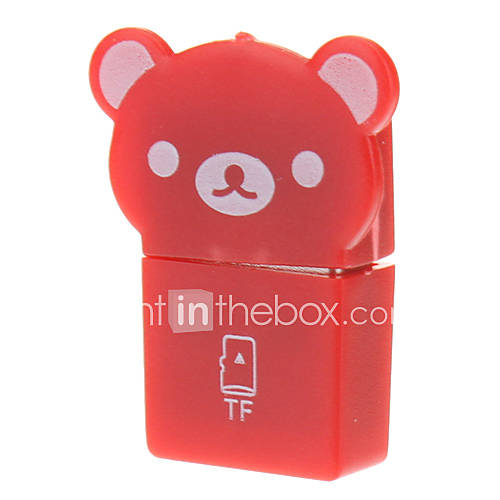 USB 2.0 Memory Card Reader (Red)