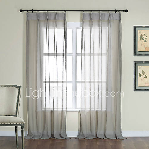 (One Pair) Succinct Modern Sheer Curtain