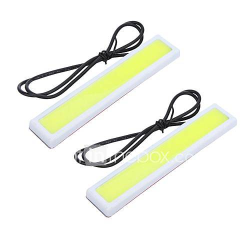 2Pcs 5W Super Bright LED Car Fog DRL Daytime Running Lights Waterproof Ultra thin 36 Chips