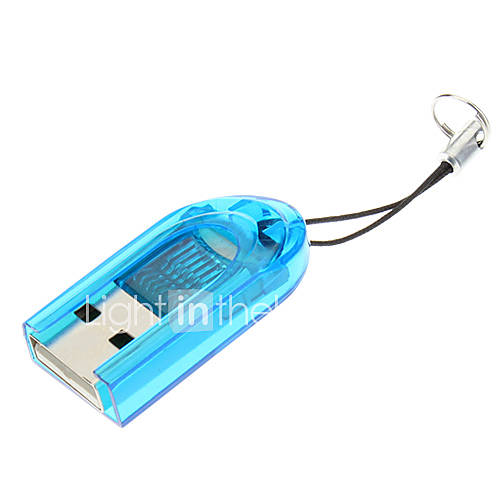 USB 2.0 Memory Card Reader (Blue/Red)