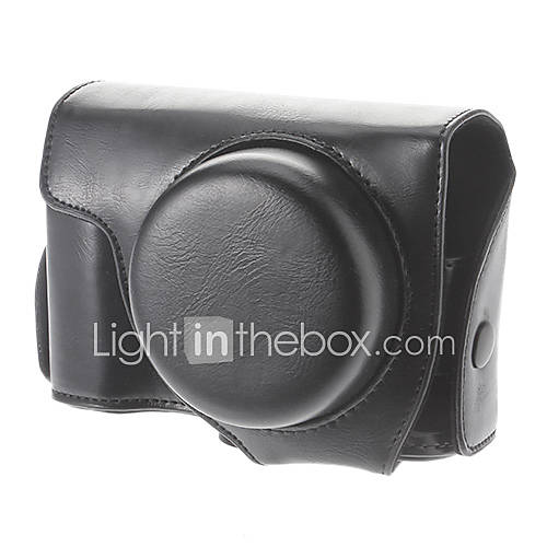 Faux Leather Protective Camera Bag for Nikon P7700 (Black)