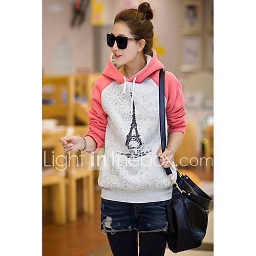 Womens Spring Towel Pattern Hoodie